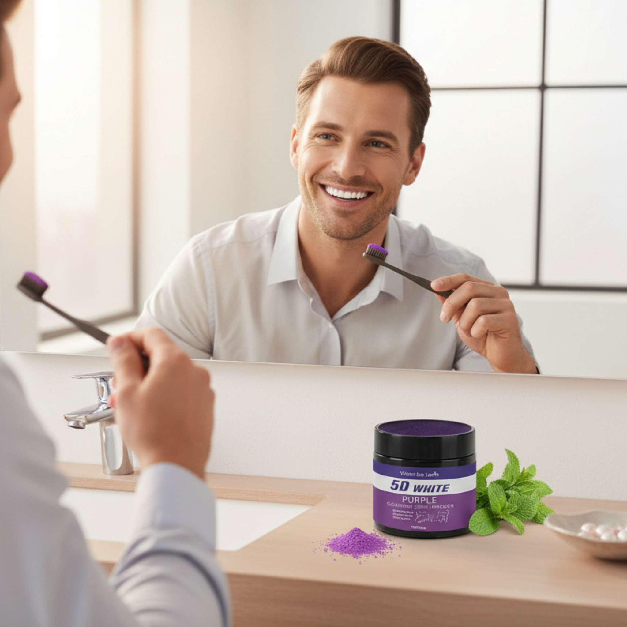 Purple Teeth Whitening Powder