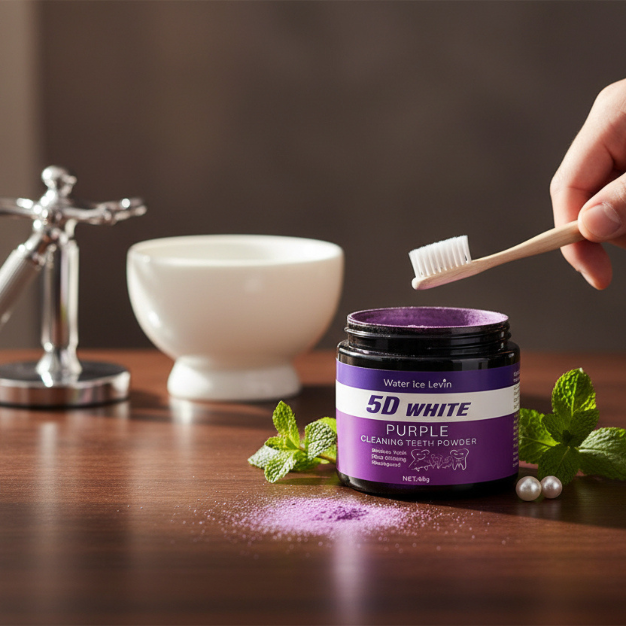 Purple Teeth Whitening Powder