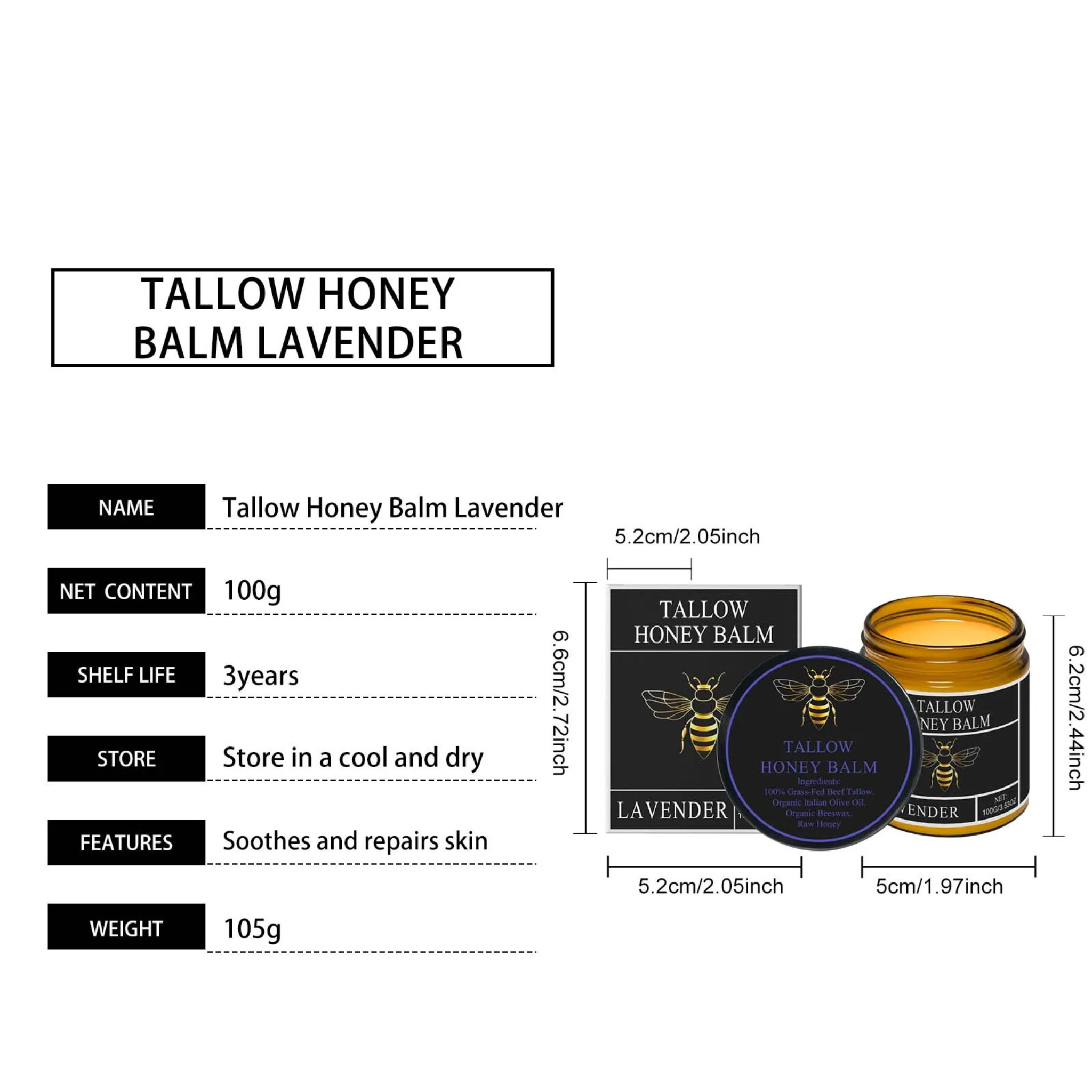 Tallow & Honey Balm