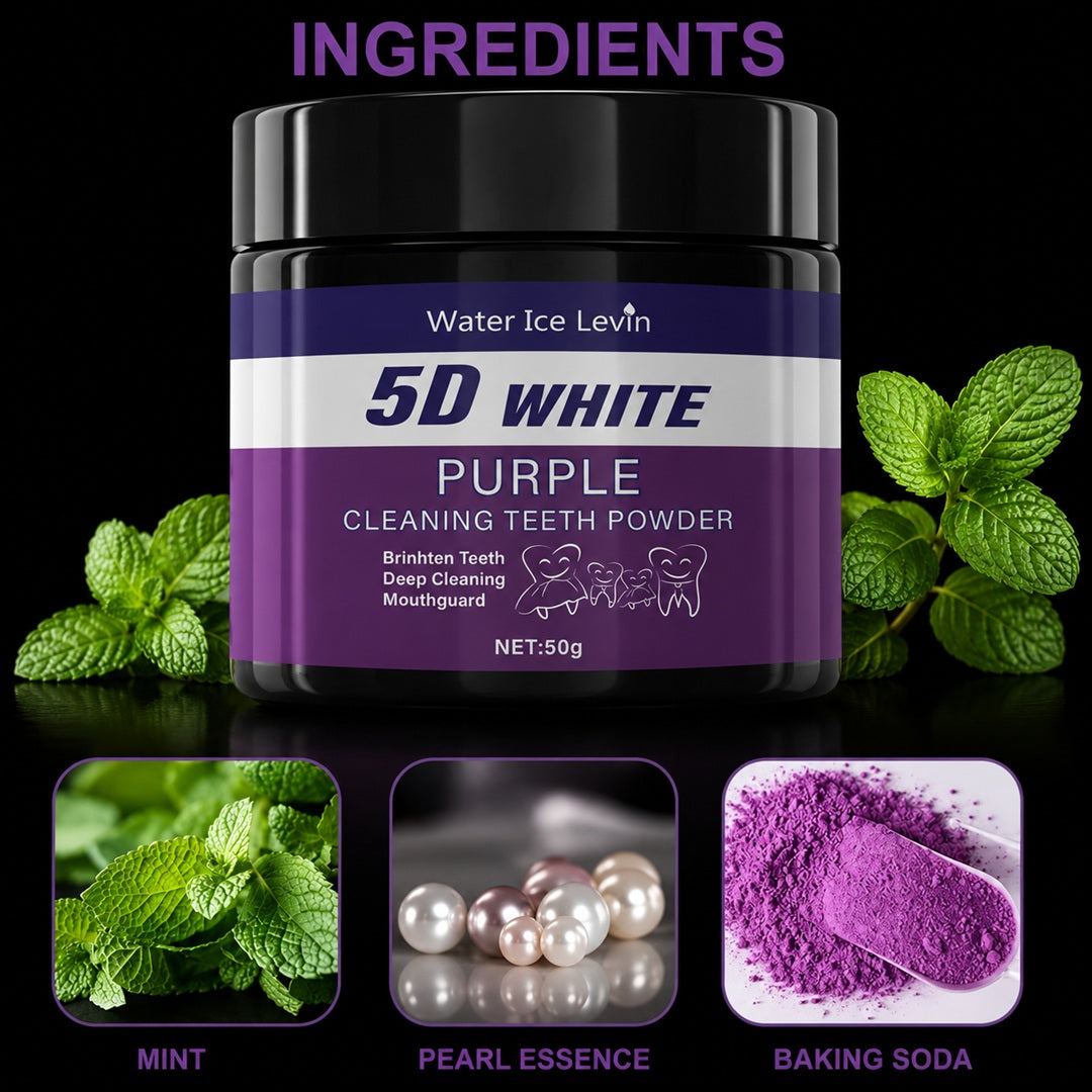 Purple Teeth Whitening Powder