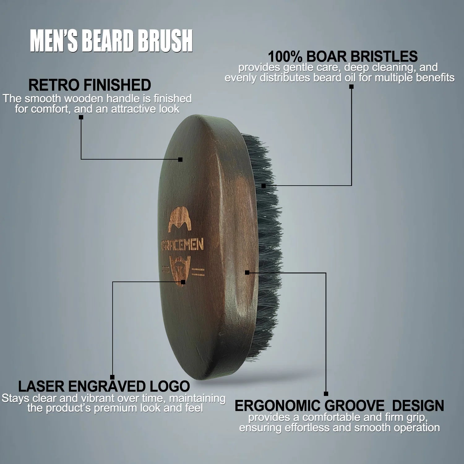 Sandalwood Beard Brush