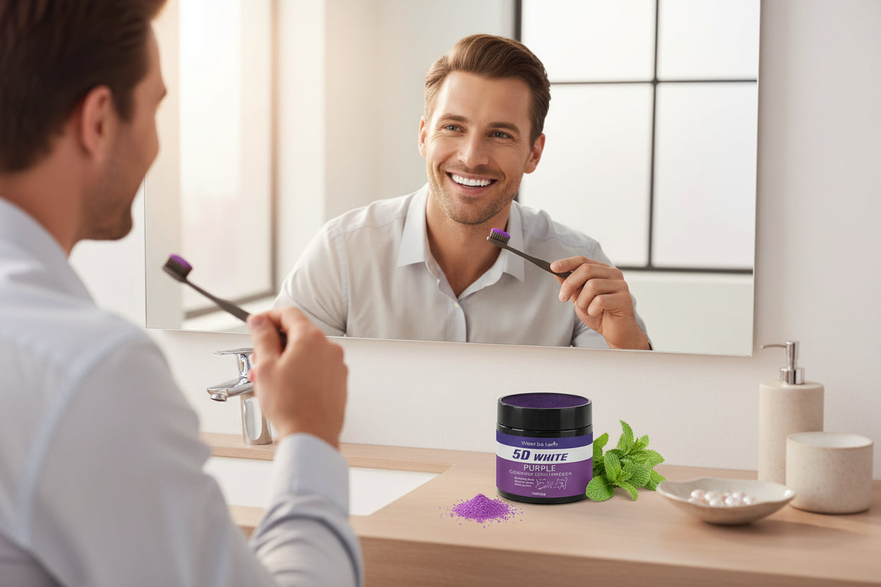 Purple Teeth Whitening Powder